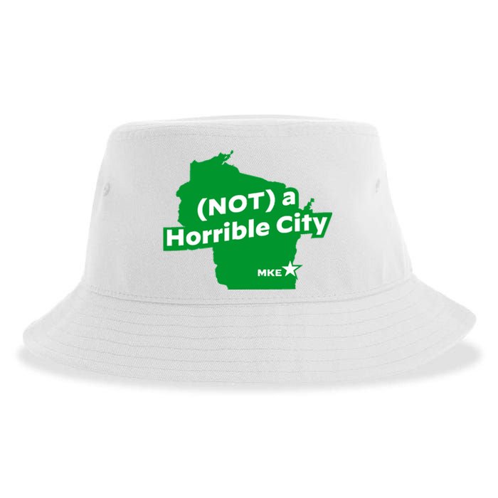 Joe Biden Not A Horrible City Milwaukee Anti Donald Trump Sustainable Bucket Hat