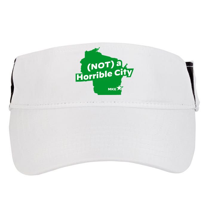 Joe Biden Not A Horrible City Milwaukee Anti Donald Trump Adult Drive Performance Visor