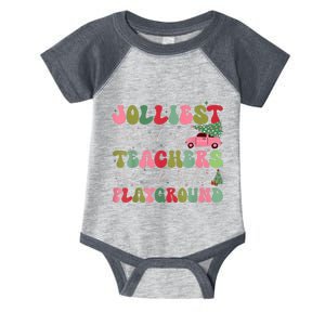 Jolliest Bunch Of Teachers This Side Of The Playground X Mas Infant Baby Jersey Bodysuit