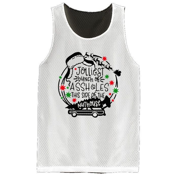 Jolliest Bunch Of Assholes This Side Of The Nut House Mesh Reversible Basketball Jersey Tank