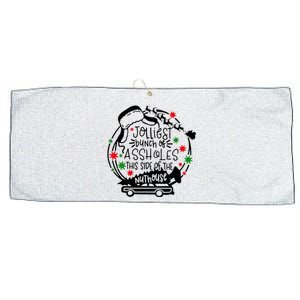 Jolliest Bunch Of Assholes This Side Of The Nut House Large Microfiber Waffle Golf Towel