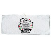 Jolliest Bunch Of Assholes This Side Of The Nut House Large Microfiber Waffle Golf Towel