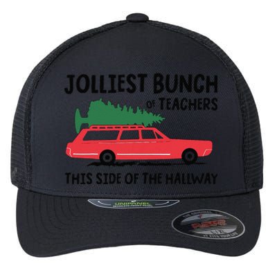 Jolliest Bunch Of Teachers This Side Of The Hallway Flexfit Unipanel Trucker Cap