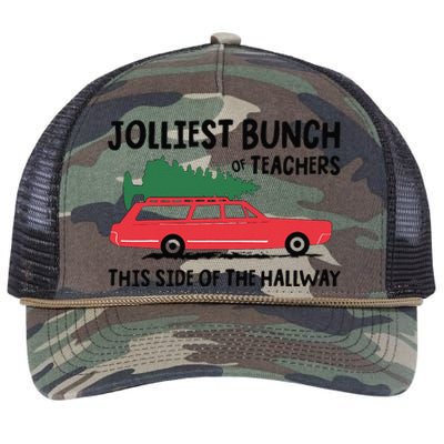 Jolliest Bunch Of Teachers This Side Of The Hallway Retro Rope Trucker Hat Cap