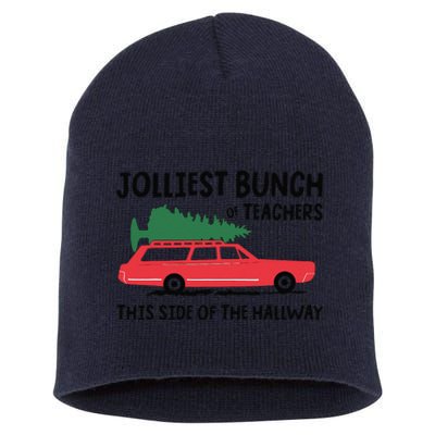 Jolliest Bunch Of Teachers This Side Of The Hallway Short Acrylic Beanie