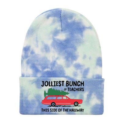 Jolliest Bunch Of Teachers This Side Of The Hallway Tie Dye 12in Knit Beanie