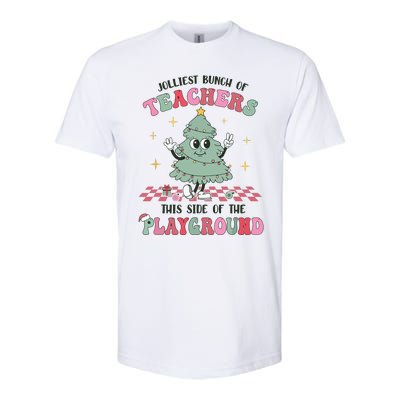 Jolliest Bunch Of Teachers This Side Of The Playground Xmas Softstyle® CVC T-Shirt