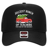 Jolliest Bunch Of Teachers This Side Of The Hallway High Crown Mesh Back Trucker Hat