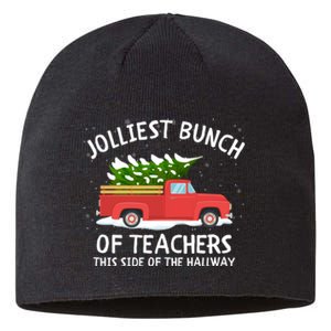 Jolliest Bunch Of Teachers This Side Of The Hallway Sustainable Beanie