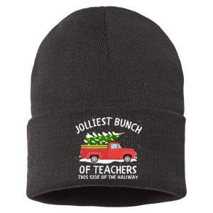 Jolliest Bunch Of Teachers This Side Of The Hallway Sustainable Knit Beanie