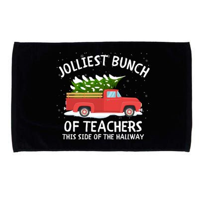 Jolliest Bunch Of Teachers This Side Of The Hallway Microfiber Hand Towel