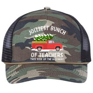 Jolliest Bunch Of Teachers This Side Of The Hallway Retro Rope Trucker Hat Cap