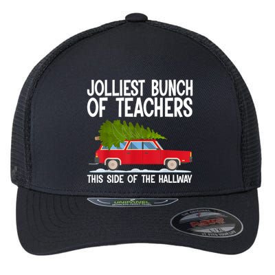 Jolliest Bunch Of Teachers This Side Of The Hallway Flexfit Unipanel Trucker Cap