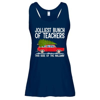 Jolliest Bunch Of Teachers This Side Of The Hallway Ladies Essential Flowy Tank