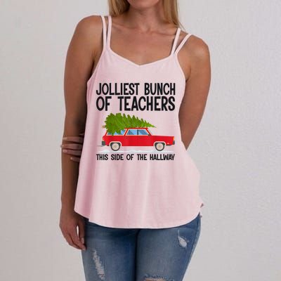 Jolliest Bunch Of Teachers This Side Of The Hallway Women's Strappy Tank