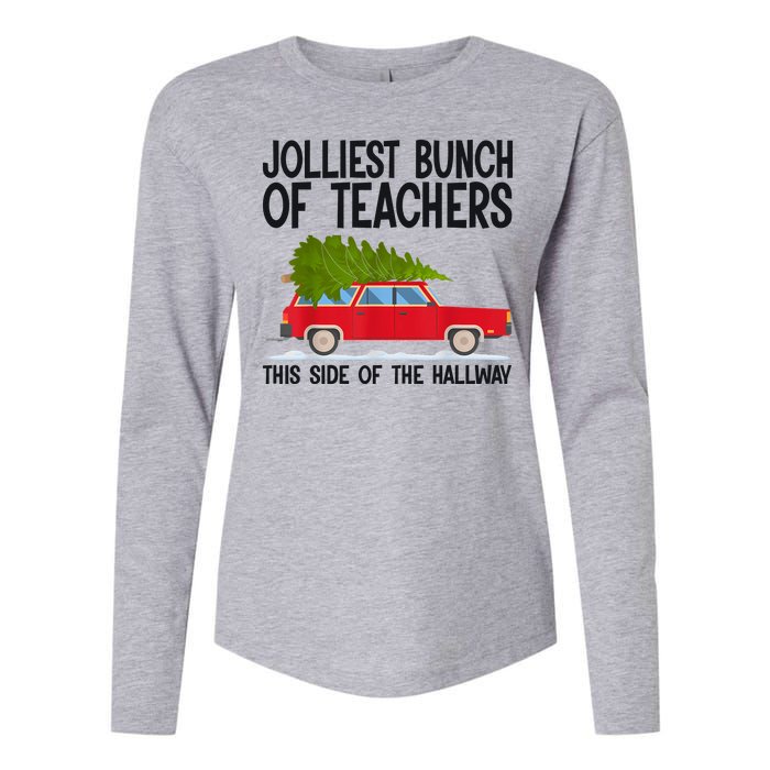 Jolliest Bunch Of Teachers This Side Of The Hallway Womens Cotton Relaxed Long Sleeve T-Shirt