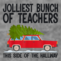 Jolliest Bunch Of Teachers This Side Of The Hallway Full Zip Hoodie