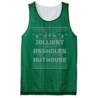 Jolliest Bunch Of Assholes This Side Of The Nut House Xmas Mesh Reversible Basketball Jersey Tank