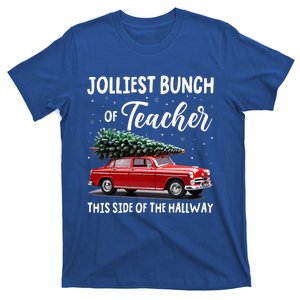 Jolliest Bunch Of Teachers This Side Of The Hallway Xmas Pj T-Shirt