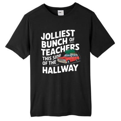 Jolliest Bunch Of Teachers This Side Of The Hallway Xmas Tall Fusion ChromaSoft Performance T-Shirt