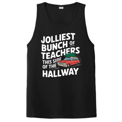 Jolliest Bunch Of Teachers This Side Of The Hallway Xmas PosiCharge Competitor Tank