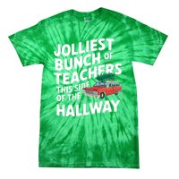 Jolliest Bunch Of Teachers This Side Of The Hallway Xmas Tie-Dye T-Shirt