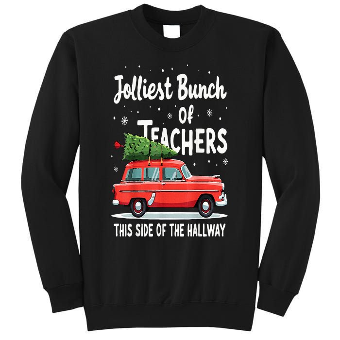 Jolliest Bunch Of Teachers This Side Of The Hallway Xmas Pj Sweatshirt