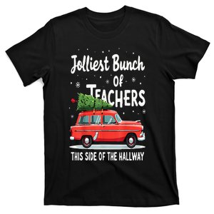 Jolliest Bunch Of Teachers This Side Of The Hallway Xmas Pj T-Shirt