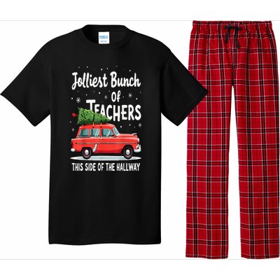 Jolliest Bunch Of Teachers This Side Of The Hallway Xmas Pj Pajama Set