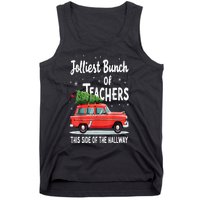 Jolliest Bunch Of Teachers This Side Of The Hallway Xmas Pj Tank Top