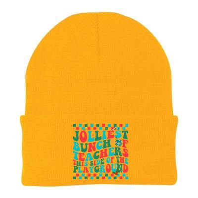 Jolliest Bunch Of Teachers This Side Of The Playground Xmas Knit Cap Winter Beanie