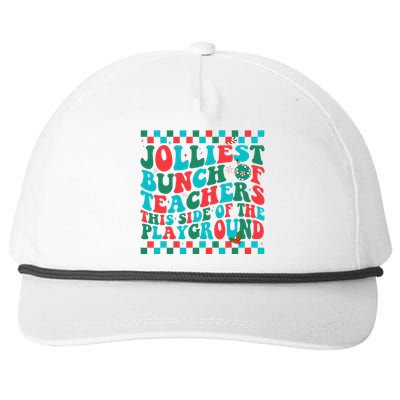 Jolliest Bunch Of Teachers This Side Of The Playground Xmas Snapback Five-Panel Rope Hat