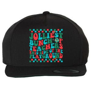 Jolliest Bunch Of Teachers This Side Of The Playground Xmas Wool Snapback Cap