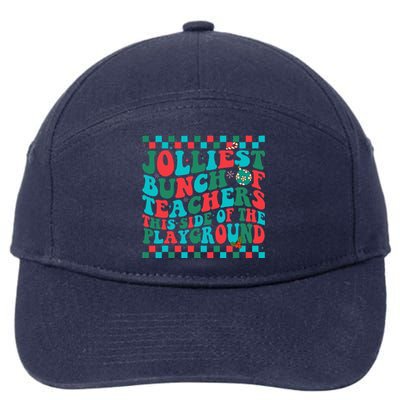 Jolliest Bunch Of Teachers This Side Of The Playground Xmas 7-Panel Snapback Hat