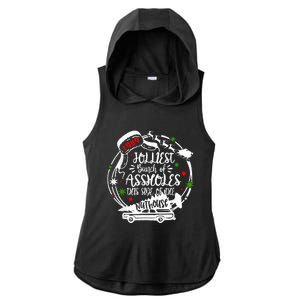 Jolliest Bunch Of Assholes This Side Of The Nut House Xmas  Ladies PosiCharge Tri-Blend Wicking Draft Hoodie Tank