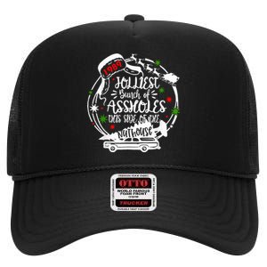 Jolliest Bunch Of Assholes This Side Of The Nut House Xmas  High Crown Mesh Back Trucker Hat