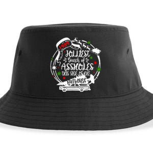 Jolliest Bunch Of Assholes This Side Of The Nut House Xmas  Sustainable Bucket Hat