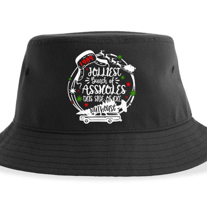 Jolliest Bunch Of Assholes This Side Of The Nut House Xmas  Sustainable Bucket Hat