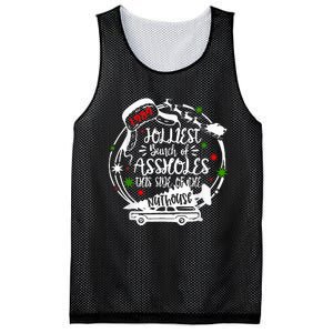 Jolliest Bunch Of Assholes This Side Of The Nut House Xmas  Mesh Reversible Basketball Jersey Tank