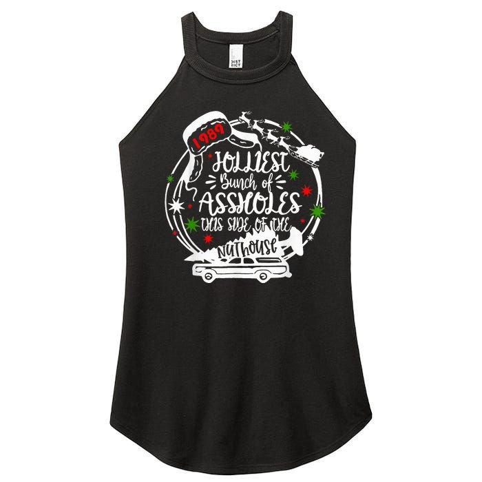 Jolliest Bunch Of Assholes This Side Of The Nut House Xmas  Women's Perfect Tri Rocker Tank