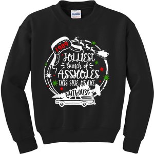 Jolliest Bunch Of Assholes This Side Of The Nut House Xmas  Kids Sweatshirt