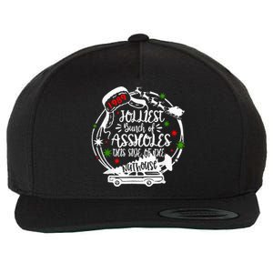 Jolliest Bunch Of Assholes This Side Of The Nut House Xmas  Wool Snapback Cap