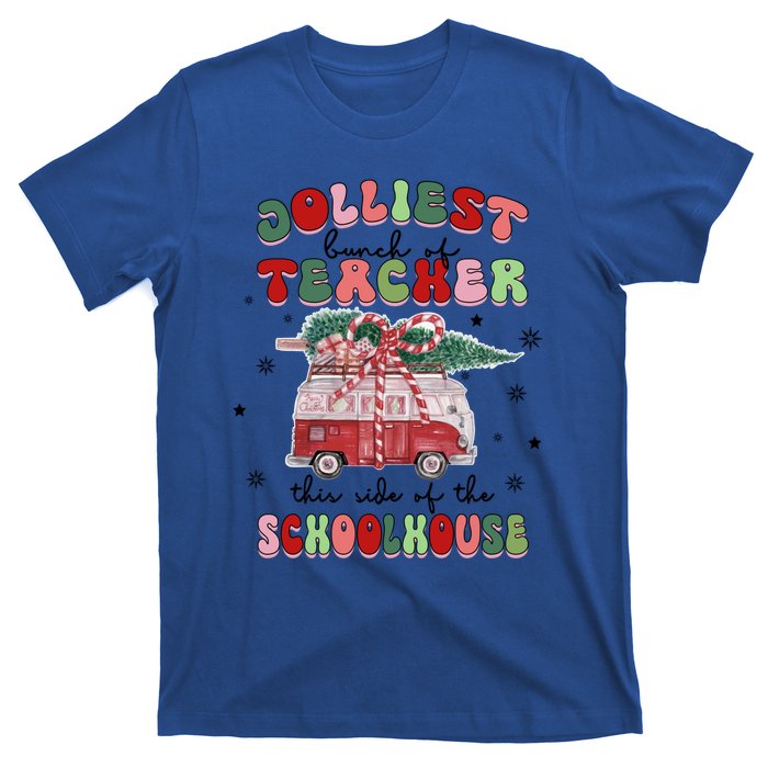 Jolliest Bunch Of Teacher This Side Of The Schoolhouse Xmas Cool Gift T-Shirt