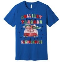 Jolliest Bunch Of Teacher This Side Of The Schoolhouse Xmas Cool Gift Premium T-Shirt