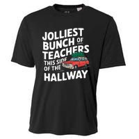 Jolliest Bunch Of Teachers This Side Of The Hallway Xmas Cooling Performance Crew T-Shirt