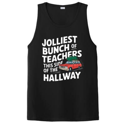 Jolliest Bunch Of Teachers This Side Of The Hallway Xmas PosiCharge Competitor Tank