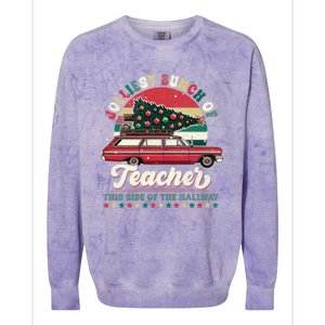 Jolliest Bunch Of Teachers This Side Of The Hallway Colorblast Crewneck Sweatshirt