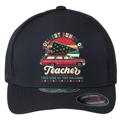 Jolliest Bunch Of Teachers This Side Of The Hallway Flexfit Unipanel Trucker Cap