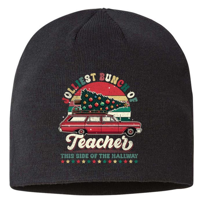 Jolliest Bunch Of Teachers This Side Of The Hallway Sustainable Beanie