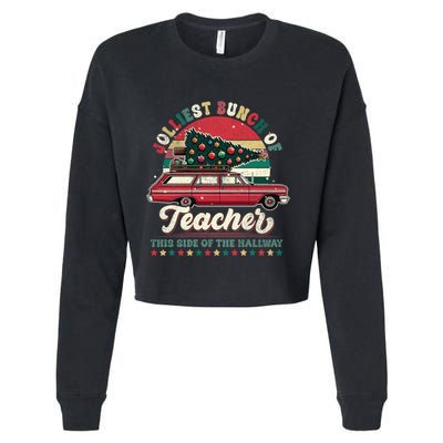 Jolliest Bunch Of Teachers This Side Of The Hallway Cropped Pullover Crew
